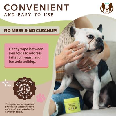 Show full view: Natural Dog Company Wrinkle Balm Dog Grooming Wipes, 50 count slide 4 of 9
