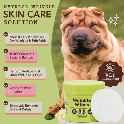 Show full view: Natural Dog Company Wrinkle Balm Dog Grooming Wipes, 50 count slide 3 of 9