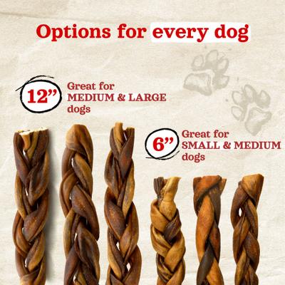 Show full view: Natural Farm Braided Collagen Dog Treats, 12-in, 12 count slide 3 of 8