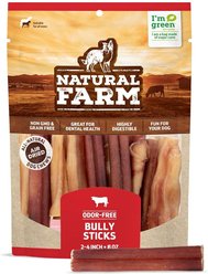 Natural Farm 2 to 4-in Beef Bully Sticks Dog Treats, 8-oz