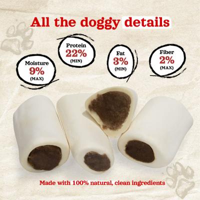 Show full view: Natural Farm 3 to 4-inch Sweet Potato Flavor Stuffed Dog Bones, 6 count slide 5 of 8