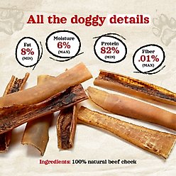 Natural Farm 4 to 6-in Beef Bully Chips Dog Treats, 16-oz bag slide 2 of 9