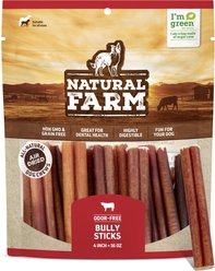 Natural Farm 4-in Beef Bully Sticks Dog Treats, 16-oz