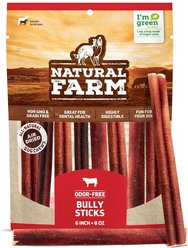 Natural Farm 6-in Beef Bully Sticks Dog Treats, 8-oz