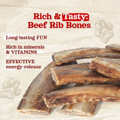 Show full view: Natural Farm 9 to 10-inch Beef Rib Dog Bones, 8 count slide 5 of 6