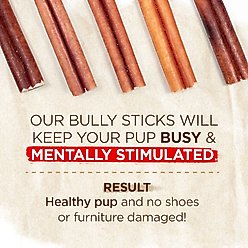 Natural Farm Beef 12-in Bully Sticks Dog Treats, 1 count slide 2 of 6