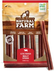 Natural Farm Beef Bully Sticks Dog Treats, 6-oz bag