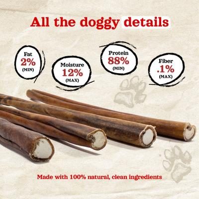 Show full view: Natural Farm Beef Flavor Stuffed Collagen Sticks Dog Treats, 12-in, 12 count slide 9 of 10