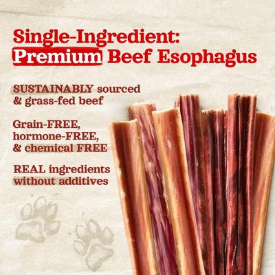 Show full view: Natural Farm Beef Grain-Free Gullet Sticks Dog Treats, 4 to 5-in slide 6 of 8