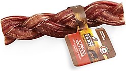 Natural Farm Braided Beef 6-in Bully Sticks Dog Treats, 1 count