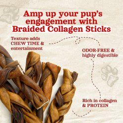 Natural Farm Braided Collagen Dog Treats, 12-in, 6 count slide 2 of 6