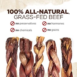 Natural Farm Braided Power Beef Bully Sticks Dog Treats, 6-in, 10 count slide 2 of 6