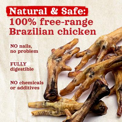 Show full view: Natural Farm Chicken Feet Dog Treats, 40 count slide 5 of 6