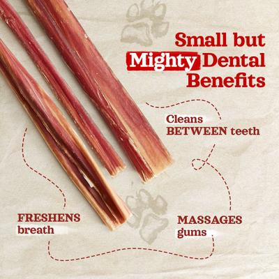 Show full view: Natural Farm Extra Thin Pixie Bully Sticks Dog Treats, 6-in, 30 count slide 4 of 7