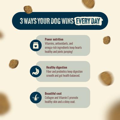 Show full view: Natural Farm Fresh Salmon Recipe with Collagen Dry Dog Food, 8-lb bundle slide 8 of 10