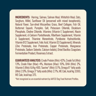 Show full view: Natural Farm Fresh Salmon Recipe with Collagen Dry Dog Food, 8-lb bundle slide 10 of 10