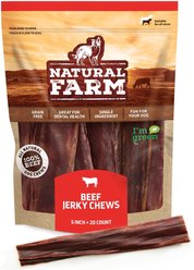 Natural Farm Gullet Jerky Sticks Dog Treats, 5-in, 20 count