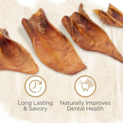 Show full view: Natural Farm Half Pig Ear Dog Treats, 25 count slide 5 of 6