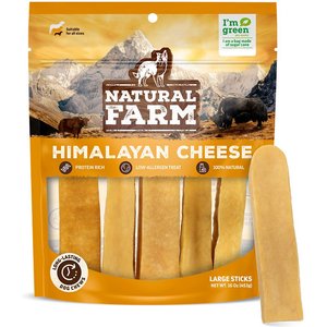 Natural Farm Himalayan Cheese Dog Treats, Large, 1-lb bag