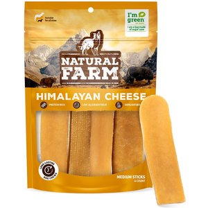 Natural Farm Himalayan Cheese Dog Treats, Medium, 4 count