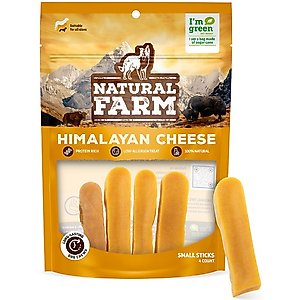 Natural Farm Himalayan Cheese Dog Treats, Small, 4 count