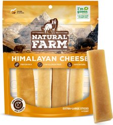 Natural Farm Himalayan Cheese Dog Treats, X-Large, 4 count