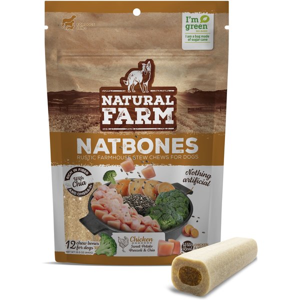 Natural Farm NatBones Chicken Dog Treats 12 count