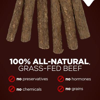 Show full view: Natural Farm Natsticks Beef High-Protein Chewy Sticks Dog Treats, 16 count slide 6 of 8