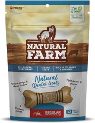 Natural Farm Natural Dental Dog Treats, 12 count