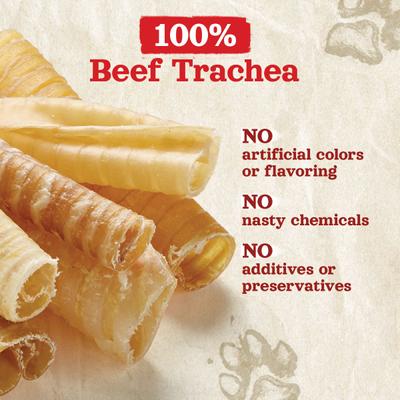 Show full view: Natural Farm Odor-Free Beef Trachea Dog Treats, 6-in, 6 count slide 6 of 7