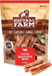 Natural Farm Odor-Free Bully Sticks Dog Treats, 2-3-in, 1-lb bag