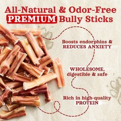 Natural Farm Odor-Free Bully Sticks Dog Treats, 2-3-in, 1-lb bag slide 2 of 6