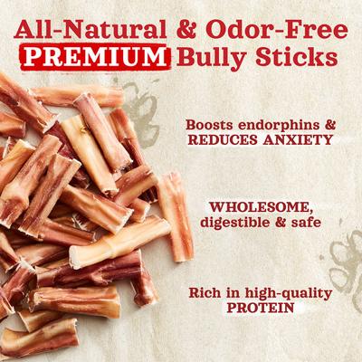 Show full view: Natural Farm Odor-Free Bully Sticks Dog Treats, 2-3-in, 1-lb bag slide 7 of 8