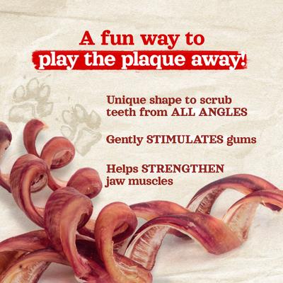 Show full view: Natural Farm Odor-Free Curly Bully Sticks Dog Treats, 10-12-in, 5 count slide 4 of 7