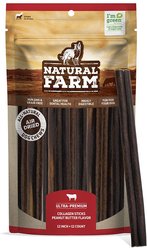 Natural Farm Peanut Butter Collagen Sticks Dog Treats, 12-in, 12 count