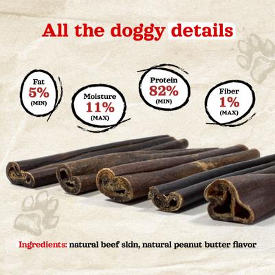 Show full view: Natural Farm Collagen 6-inch Stick Peanut Butter Flavor Dog Chews, 15 count slide 7 of 10