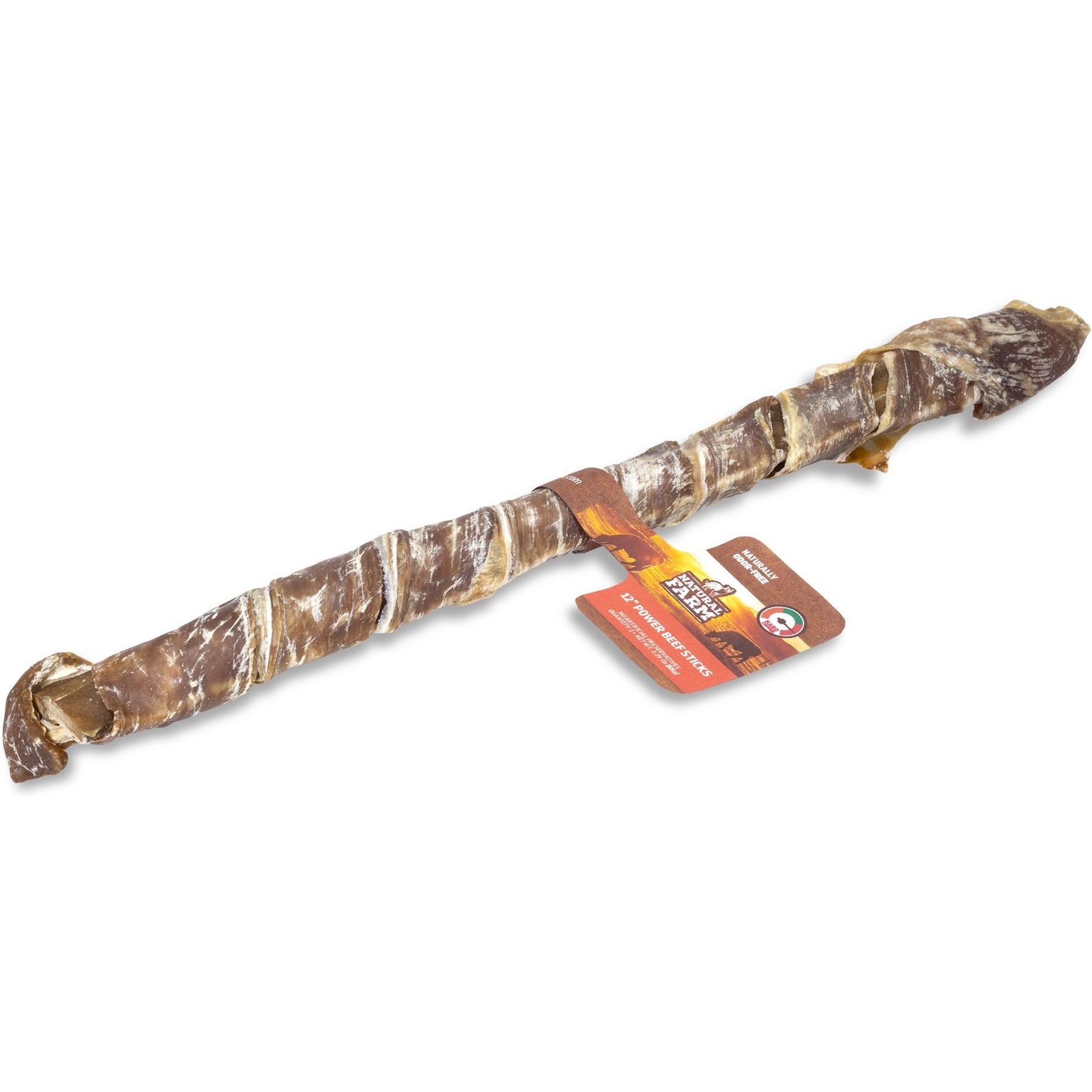 Natural Farm Natural Farm Power Beef Bully Sticks Dog Treats, 12-in, 1 count