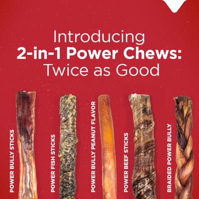 Show full view: Natural Farm Power Beef Bully Sticks Dog Treats, 12-in, 12 count slide 8 of 9