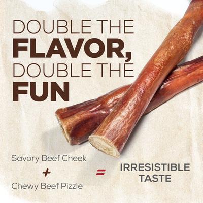 Show full view: Natural Farm Power Beef Bully Sticks Dog Treats, 12-in, 12 count slide 6 of 9
