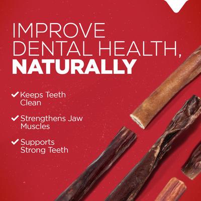 Show full view: Natural Farm Power Beef Bully Sticks Dog Treats, 12-in, 12 count slide 4 of 9