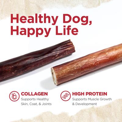 Show full view: Natural Farm Power Beef Bully Sticks Dog Treats, 12-in, 12 count slide 5 of 9