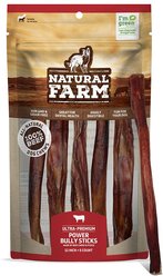 Natural Farm Power Bully Sticks Dog Treats, 12-in, 5 count 