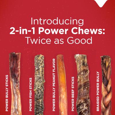 Show full view: Natural Farm Power Peanut Butter Bully Sticks Dog Treats, 12-in, 1 count slide 9 of 9