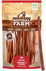 Natural Farm Thin Beef Bully Sticks Dog Treats, 12-in, 25 count