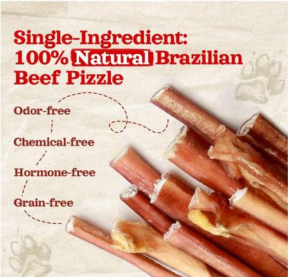 Show full view: Natural Farm Thin Beef Bully Sticks Dog Treats, 6-in, 10 count slide 4 of 7