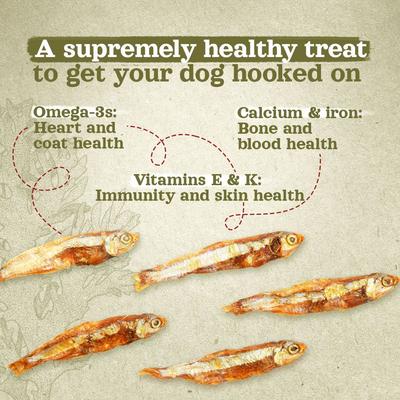 Show full view: Natural Farm Whole Anchovies Natural Dog Treats, 3-oz bag slide 4 of 7
