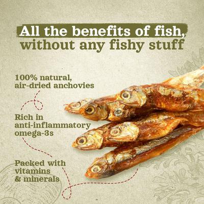 Show full view: Natural Farm Whole Anchovies Natural Dog Treats, 3-oz bag slide 5 of 7