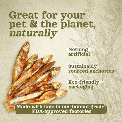 Show full view: Natural Farm Whole Anchovies Natural Dog Treats, 3-oz bag slide 6 of 7