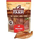 Natural Farm Whole Pig Ears Dog Treats, 25 count