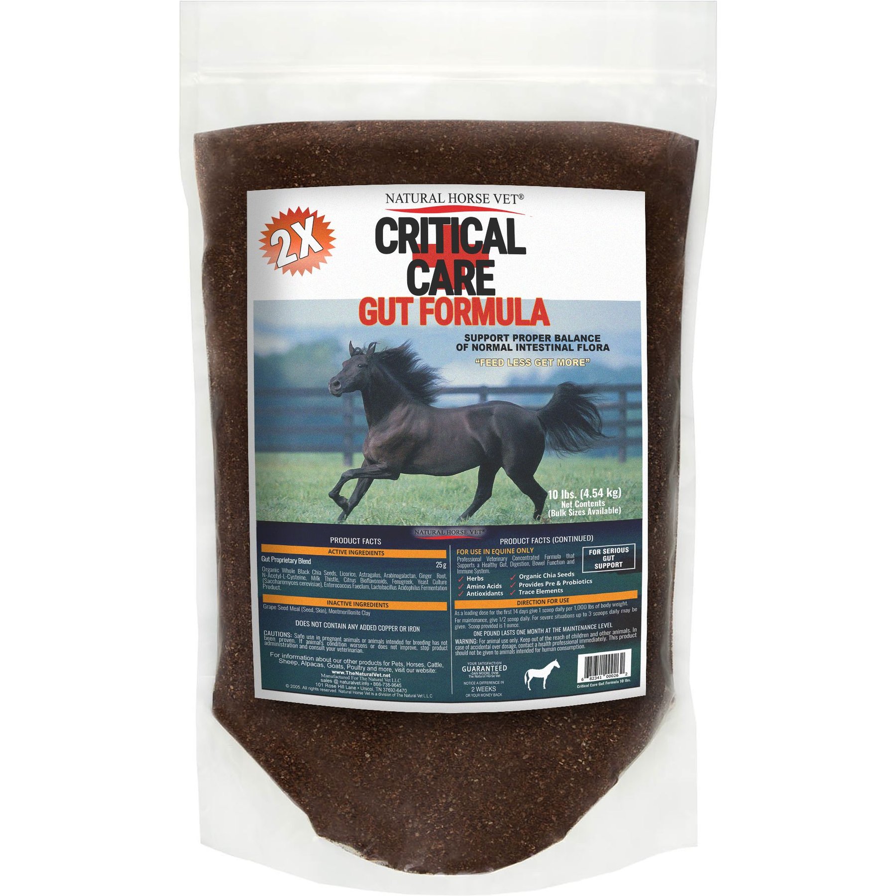 Natural Horse Vet Critical Care Gut Formula Horse Supplement, 10-lb bag